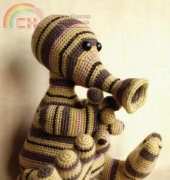 Cherry Berry Crochet - Taisija Katane - Stripy Monster Pitu