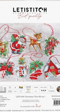 Letistitch 966 Christmas Toys XSD
