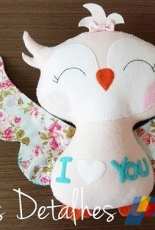 Amor aos Detalhes - Coruja - Owl - Felt Pattern - Portuguese - Free