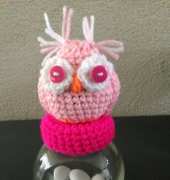 my work, owl on jar