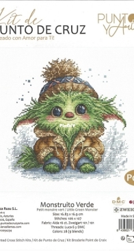 Luca-S /Ava Stitch  P079 - Little Green Monster / Monstruito Verde