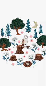 DMC - Woodland Owl / Chouette des Bois - Free
