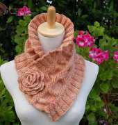 Ruffled and Ruched Scarf by Pam Powers