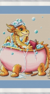 Dragon In the Bathroom by Nadezhda Kazarina / Nadi
