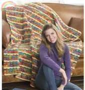 Coat & Clark LW2389 Brighter Days Throw by Glenda Winkleman