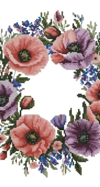 My Brave Stitch - Poppy wreath - Hanna Levchuk XSD