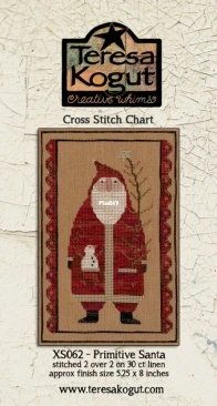 Teresa Kogut Creative Whims XS062 - Primitive Santa  XSD