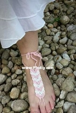 Heartmade Crafts - Chevron by the Seashore Barefoot Sandals