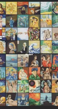 Teenweenyxstitch - 60 famous painting
