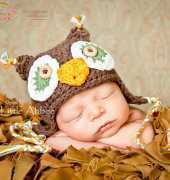 Little Abbee - Bailee L Wellisch - Baby Owl Hat