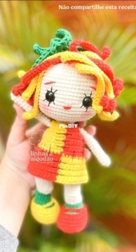 Linhas de Algodão - Andreza Andrade - Emilia Doll - Boneca Emilia - Portuguese
