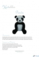 Knitables - Panda  by Sarah Gasson