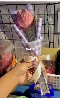 Kristine Cataluna - Crochet Tulip Flower Bud with Wrap