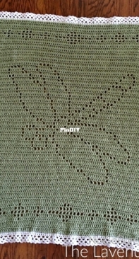 The Lavender Chair - Dorianna Rivelli - Filet Dragonfly Blanket - Free