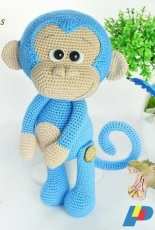Havva Designs - Havva Unlu - Cute Blue Monkey - Russian
