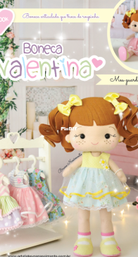 arTÊ-lie - Bruno Nascimento - Doll Valentina - Boneca Valentina - Portuguese