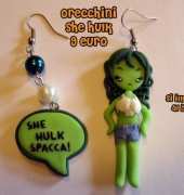 Orecchini She Hulk by Wendyland