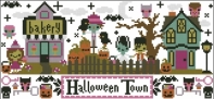 The Frosted Pumpkin Stitchery - The Mysterious Halloween Town PCS + XSD