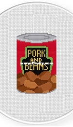 Daily Cross Stitch - Pork And Beans