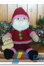 Yellow Pink and Sparkly - Janet McMahon - Funky Santa - Danish translated - Free