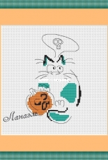 Cat and Scary Pumpkin by Lanael