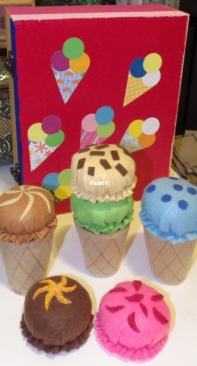 felt icecream kitchen toy