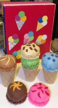 felt icecream kitchen toy