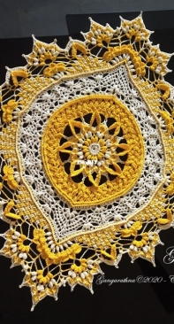 Crochet Shelters - Gangarathna Bhat - Gehna (Diamond) Doily - English or Russian