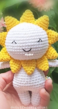 Stuffed Amigurumi - Kapi - Khánh Phụng - Be Nắng - Little Sun - English and Vietnamese - Free