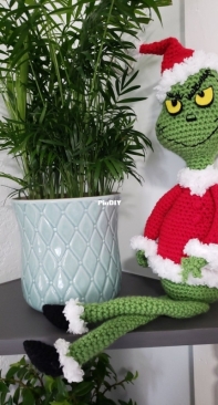 Little Hook on the Prairie - Lisa W - Grinchy Green Christmas Character