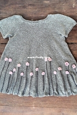 Flower dress by Pernille Larsen - Knitting for Olive