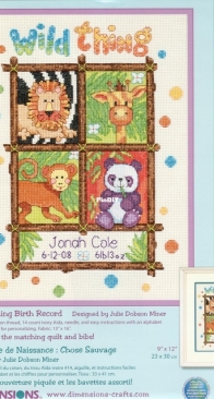 Dimensions Baby Hugs 73250 Wild Thing Birth Record XSD