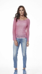 Círculo SA- Ateliê Circulo - Pink Pitaya Blouse - Blusa Rosa Pitaya - Portuguese - Free