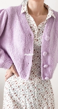 Monna Cardigan - Phoebe Peach - FridayKnits