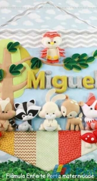 Eduk Feltro Em Decoraçao Para Bebe : Floresta Encantada - Portuguese
