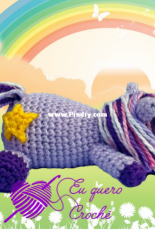 Eu quero croche - Adriana Gori  - Sleeping baby unicorn - Portuguese - Free