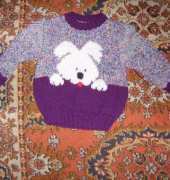 sweater with a dog