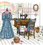 Leisure Arts - Leaflet 474 - Paula Vaughan Book 4 - The Upstairs Sewing Room PCS + XSD