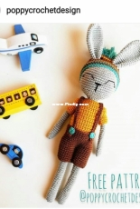 Poppy Crochet Design - Zsuzsanna Blaho - Bunny boy - Free