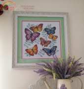 Cross Stitch - Butterflies (100% Printed)