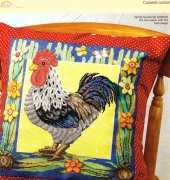 Cockerel Cushion by Carol Thornton from Cross Stitch Gold 92 XSD