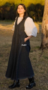 Soften Studio - Ora Pinafore Dress  - sizes 6-18