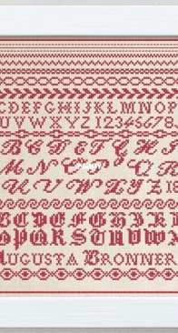Modern Folk Embroidery - Augusta Bronner 1898  XSD+PCS