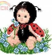 Ellen Maurer Stroh EMS Animal Babies - Ladybug Baby PCS