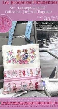 Les Brodeuses Parisiennes LBP - Sac Le temps d'un thé XSD + PCS
