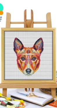 Awesome Pattern Studio - CS1284 - Mandala Basenji XSD