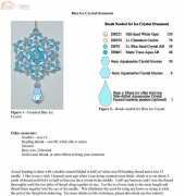 Beaded Legends Blue Ice Crystal Ornament