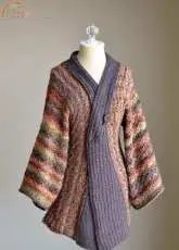 Reika Kimono Cardigan By Amy Gunderson -free
