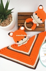 Tarturumies - Maria Bernadette Pozzi - Pattern Rattle and Baby Blanket Fox Milo