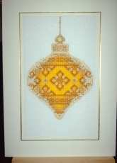 yellow farberge christmas bauble